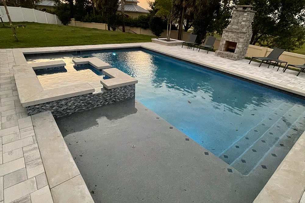 Kura Design Pools custom pool project in Florida